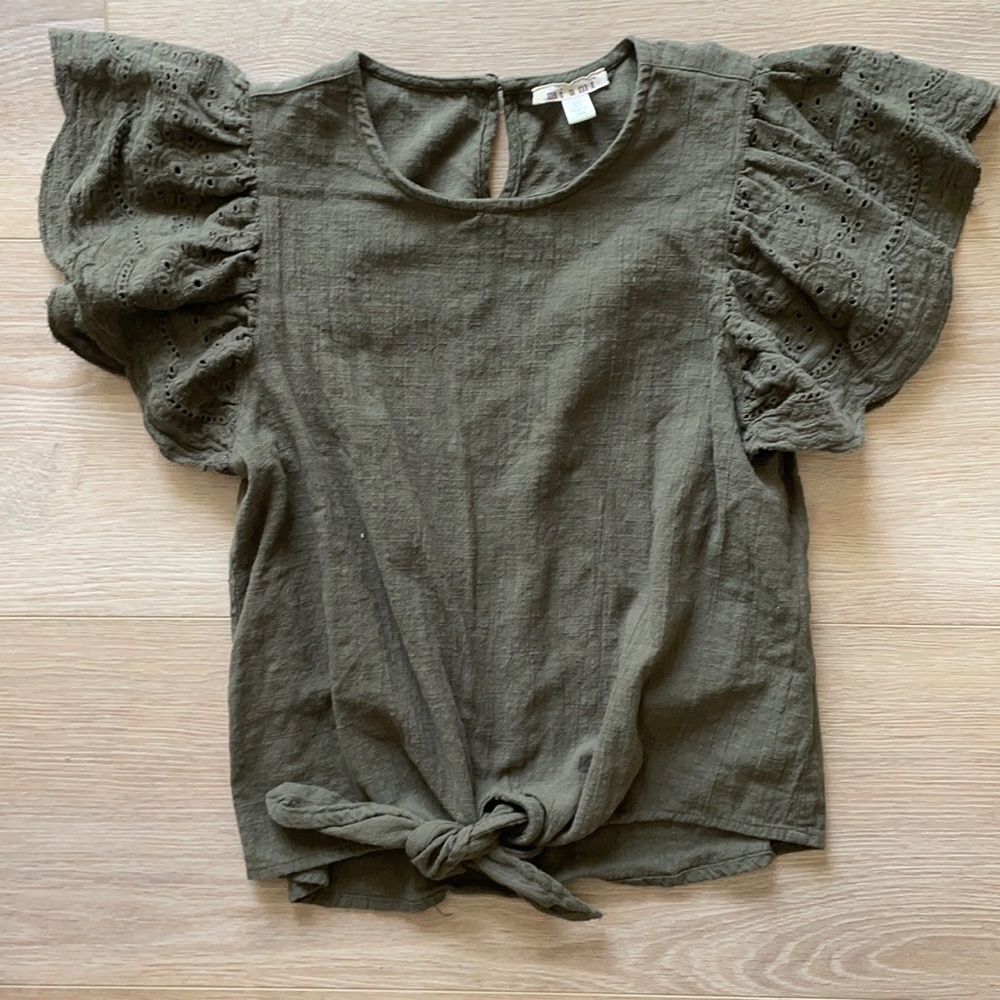 Miami- front tie shirt. Size XS